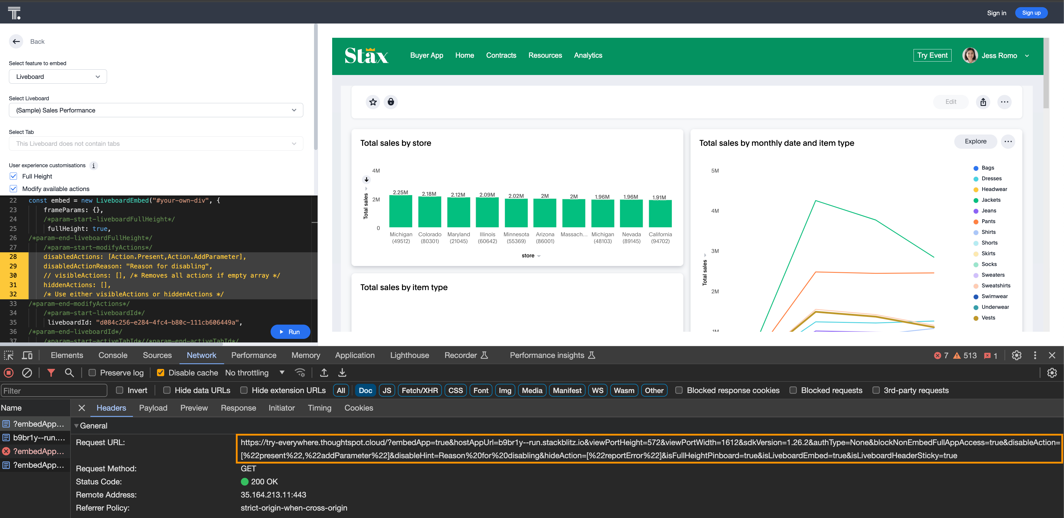 iFrame embedding