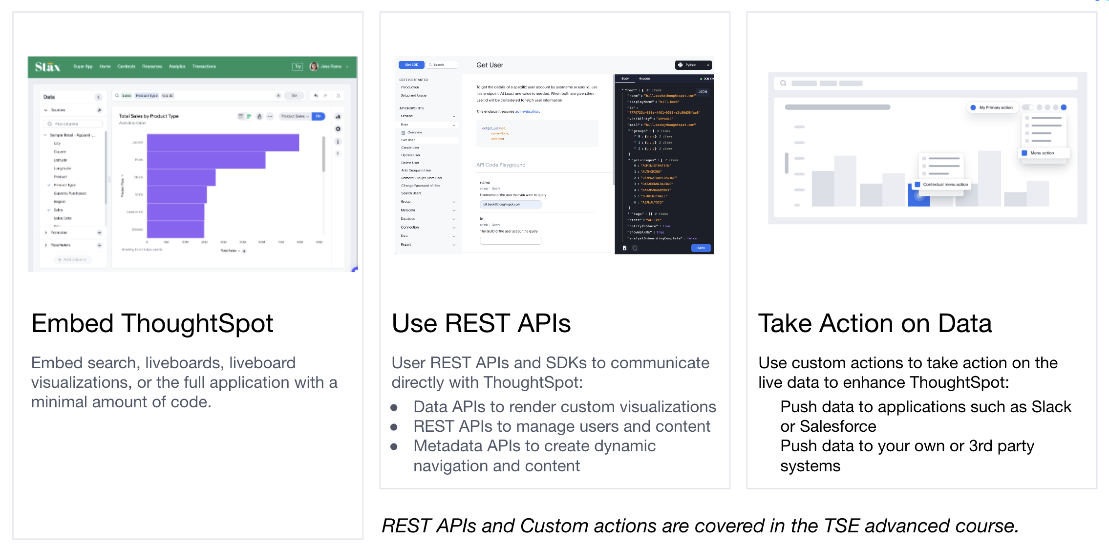 Embedding options